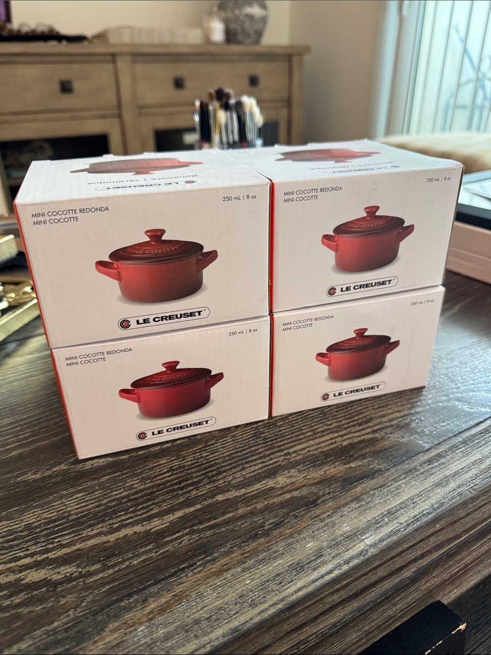 Le Creuset Mini Cocottes in White (Set of 4)